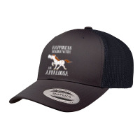 Happiness Begins With An Appaloosa Red Roan Horse Retro Trucker Cap | Artistshot