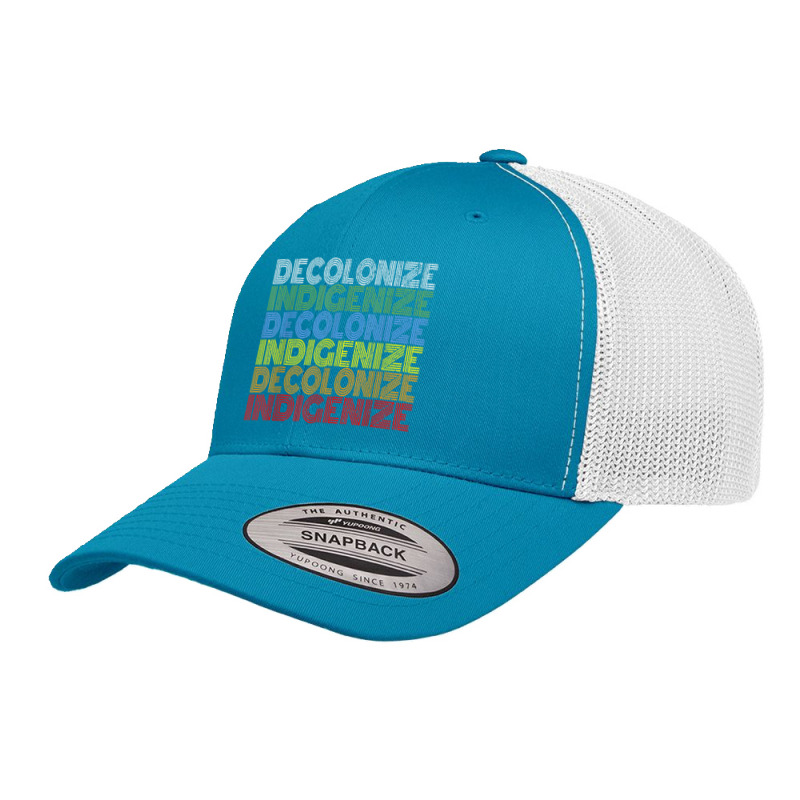 Decolonize Indigenize Shirt Native American Education Gift T Shirt Retro Trucker Cap | Artistshot