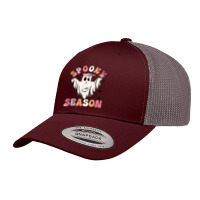 Spooky Season October Halloween Ghost Boo Quote Saying Meme Retro Trucker Cap | Artistshot