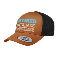 Retired Database Administrator Gifts Funny Retirement Retro Trucker Cap | Artistshot