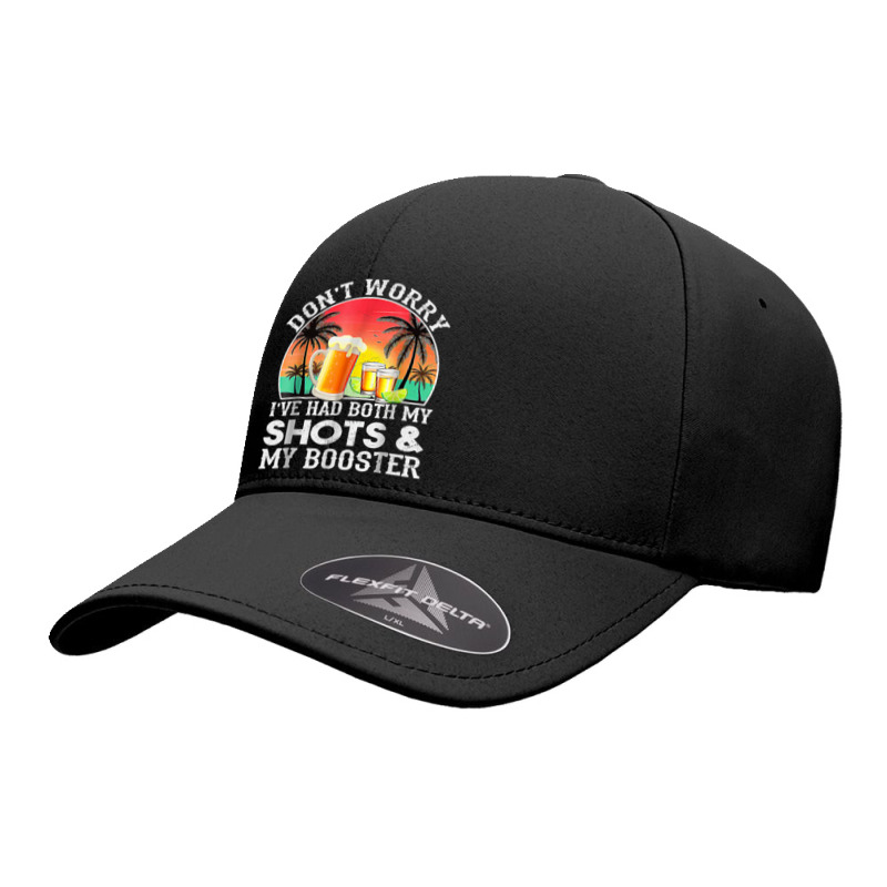 Summer Sunsedon'worry I've Had Both My Shots Booster Graphic Seamless Cap by KhalilDesign | Artistshot