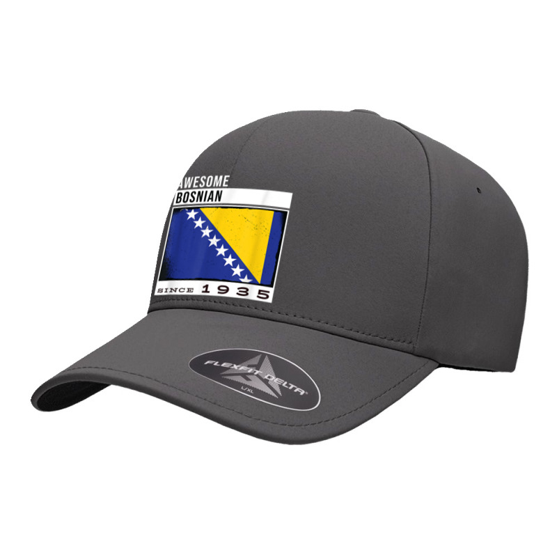 Awesome Bosnian Since 1935   Bosnian 87th Birthday Seamless Cap by Bestarts | Artistshot