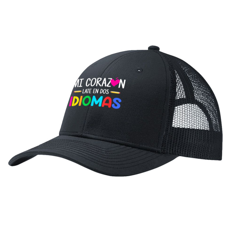 Mi Corazon Late En Dos Idiomas, Bilingual Spanish Teacher T Shirt Pa Trucker Cap by densonozmastonmq | Artistshot