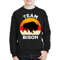 Plains Bison Team Bison Youth Sweatshirt | Artistshot