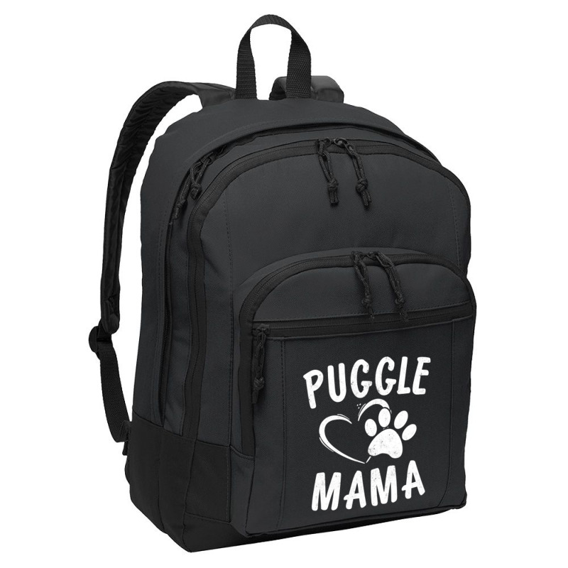 Cute Puggle Mama Gift Pet Pugs Lover Apparel Dog Pug Mom Basic Backpack by sieuduong86 | Artistshot