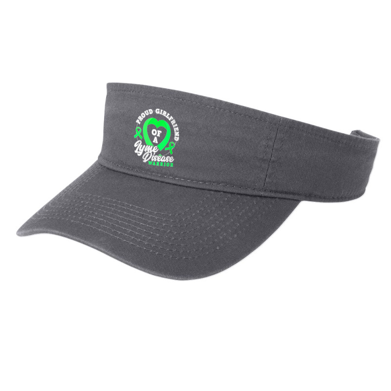 Womens Proud Girlfriend Of A Lyme Disease Warrior Boyfriend V Neck Fashion Visor | Artistshot