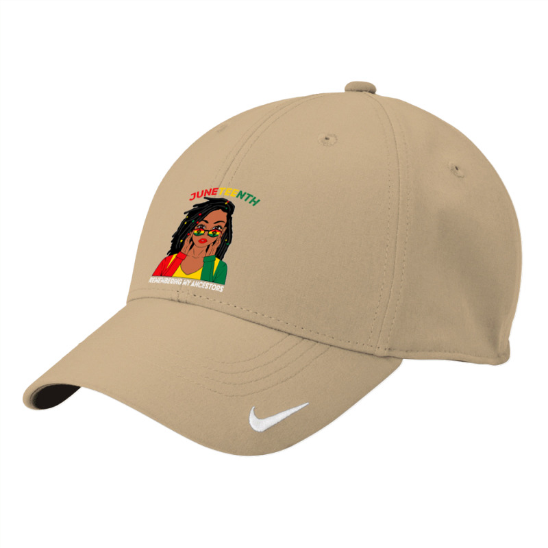 Loc'd Hair Black Woman Remebering My Ancestors Juneteenth Nike Dri-FIT Cap by nhan0105 | Artistshot