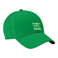 St Patricks Day Teacher  Lucky To Be A Teacher Nike Dri-fit Cap | Artistshot