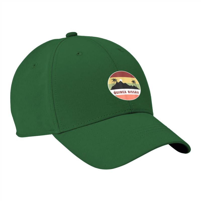 Guinea Bissau Mountain And Palms T Shirt Nike Dri-fit Cap | Artistshot