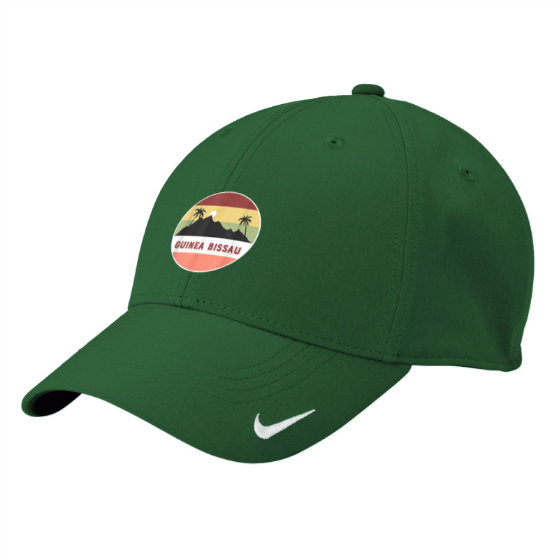 Guinea Bissau Mountain And Palms T Shirt Nike Dri-fit Cap | Artistshot