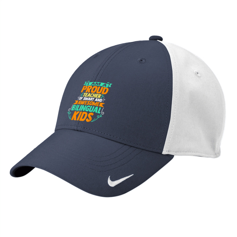 Proud School Teacher Bilingual Kids T Shirt Nike Dri-FIT Cap by roussoevjaapg6u | Artistshot