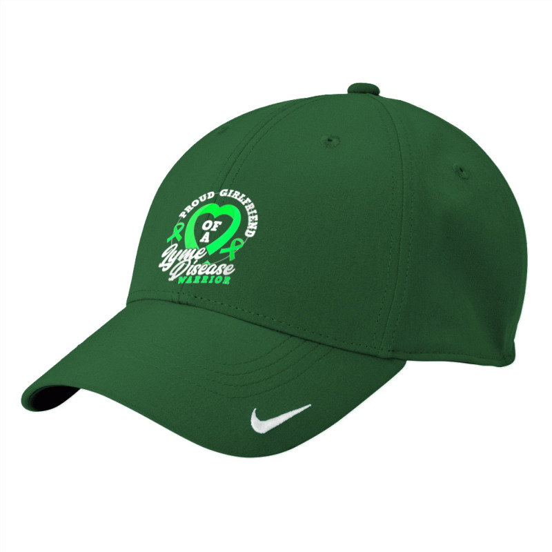 Womens Proud Girlfriend Of A Lyme Disease Warrior Boyfriend V Neck Nike Dri-fit Cap | Artistshot