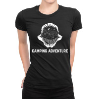 Camping Adventure Hiking Ladies Fitted T-shirt | Artistshot