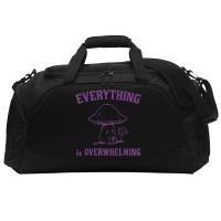 Everything Is Overwhelming Active Duffel | Artistshot