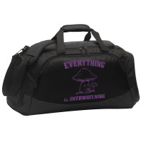 Everything Is Overwhelming Active Duffel | Artistshot