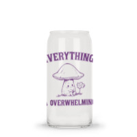 Everything Is Overwhelming Glass Tumbler | Artistshot