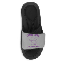 Everything Is Overwhelming Slide Sandal | Artistshot