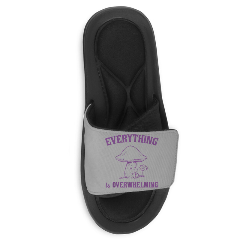 Everything Is Overwhelming Slide Sandal | Artistshot