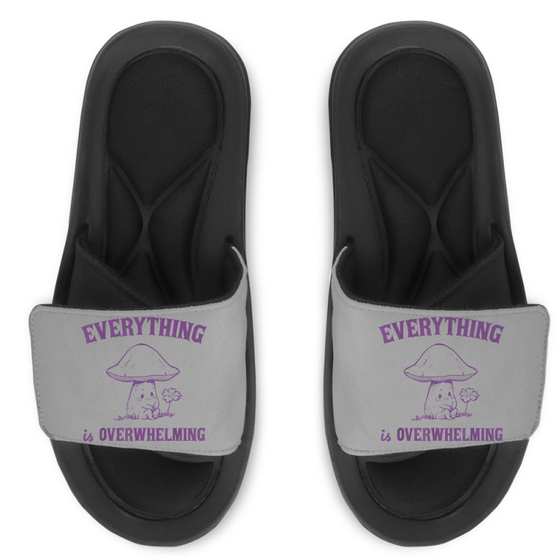 Everything Is Overwhelming Slide Sandal | Artistshot