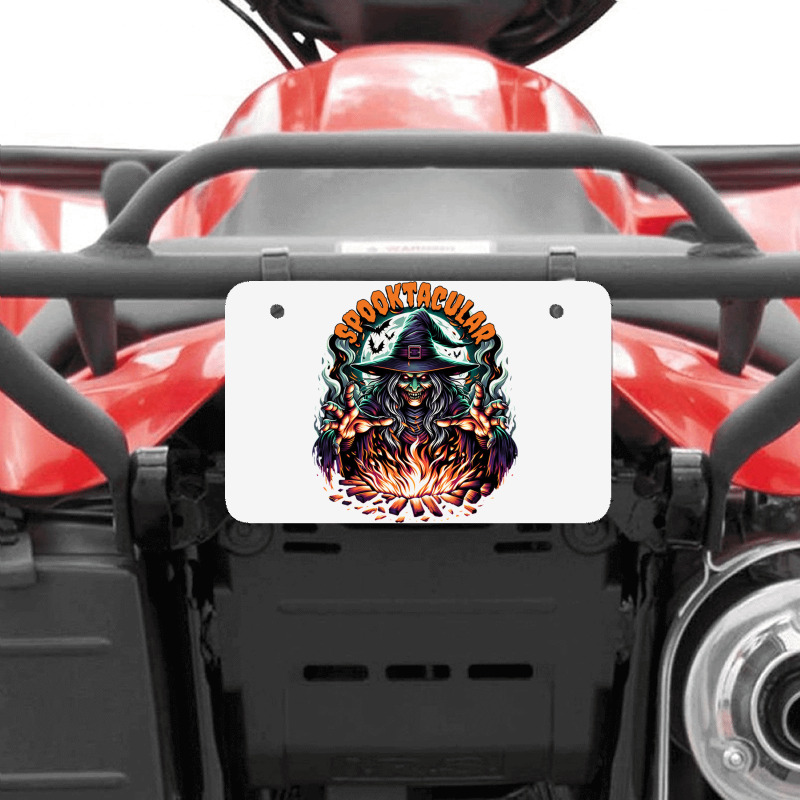 Spooktacular Atv License Plate | Artistshot