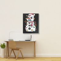 Zombie Snowman Portrait Canvas Print | Artistshot