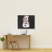 Zombie Snowman Landscape Canvas Print | Artistshot