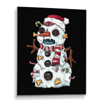 Zombie Snowman Metal Print Vertical | Artistshot