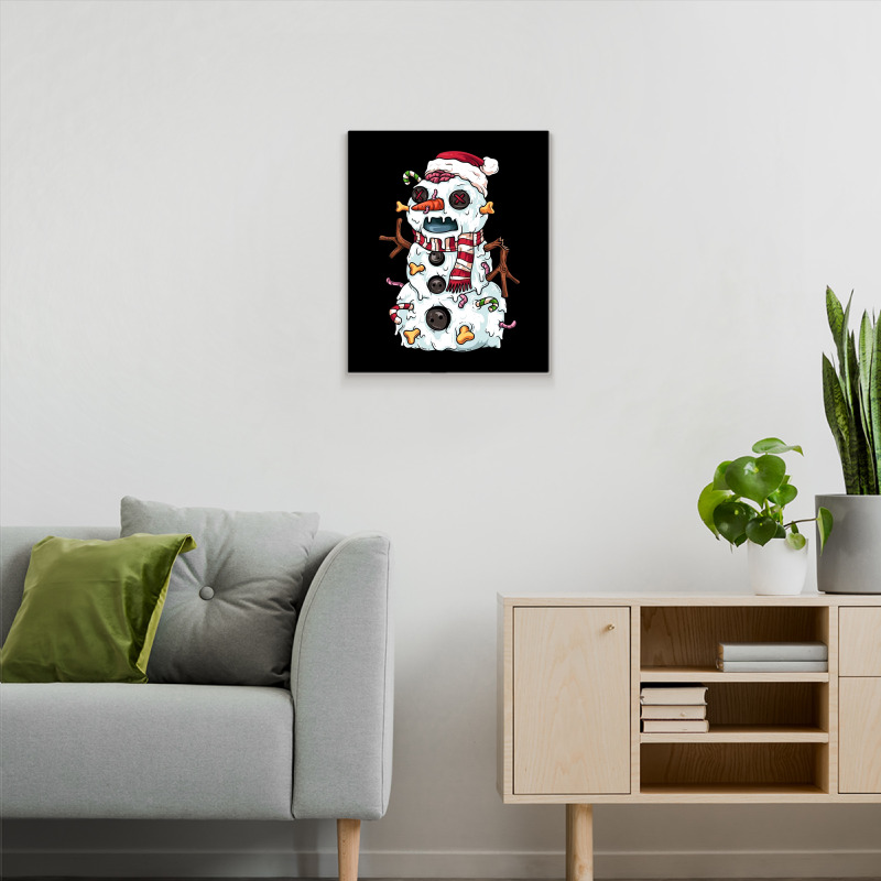 Zombie Snowman Metal Print Vertical | Artistshot