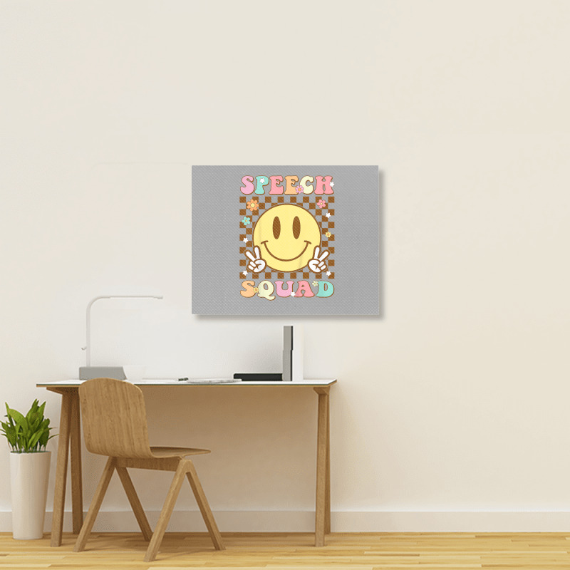 Funny Speech Squad Landscape Canvas Print | Artistshot