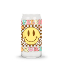 Funny Speech Squad Glass Tumbler | Artistshot