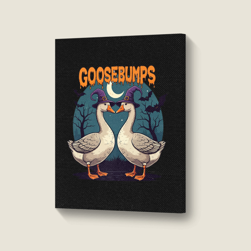 Halloween Goosebumps Portrait Canvas Print | Artistshot