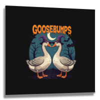 Halloween Goosebumps Metal Print Square | Artistshot