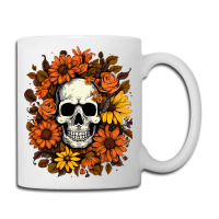 Skull And Flowers Coffee Mug | Artistshot