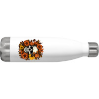 Skull And Flowers Stainless Steel Water Bottle | Artistshot