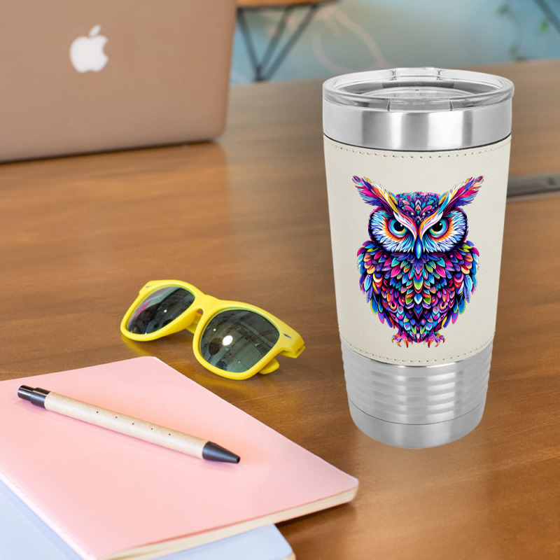 Cute Owl Leatherette Tumbler | Artistshot