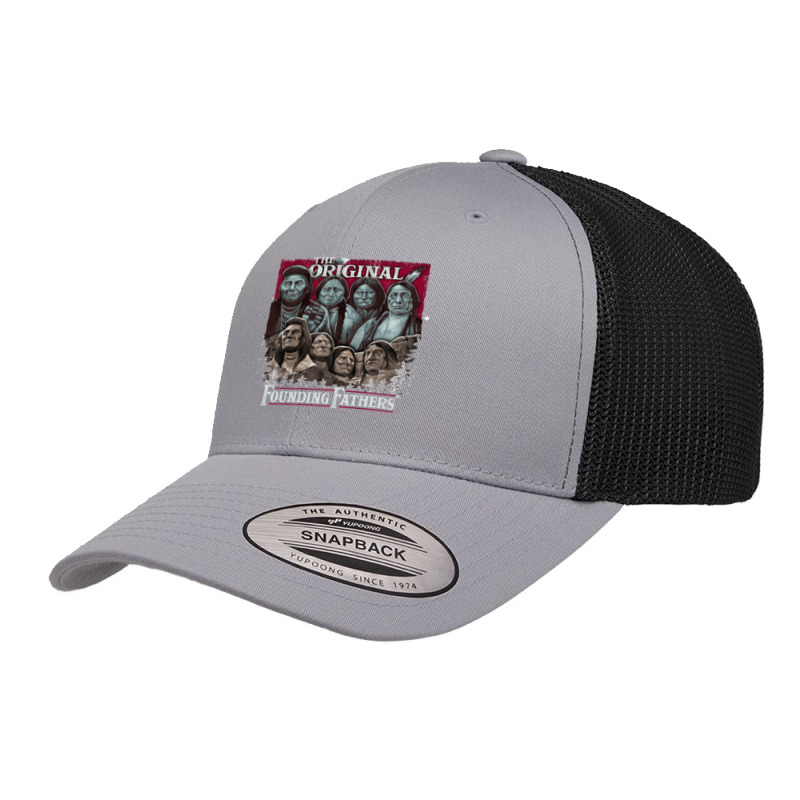 The Original Founding Fathers Mount Rushmore  Native American Indian C Retro Trucker Cap | Artistshot