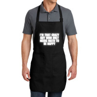 I'm That Crazy Guy Who Only Needs Math To Be Happy Full-length Apron | Artistshot