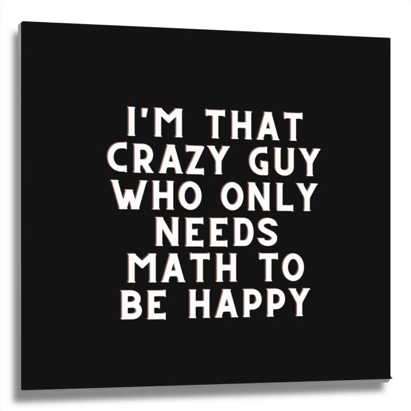 Math Lover Metal Print Square | Artistshot