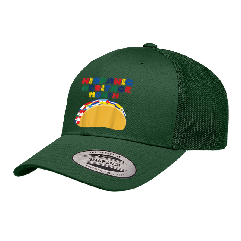 Hispanic Heritage Month Funny Tacos Latin American Countries Retro Trucker Cap by RandiCrystalGraber | Artistshot