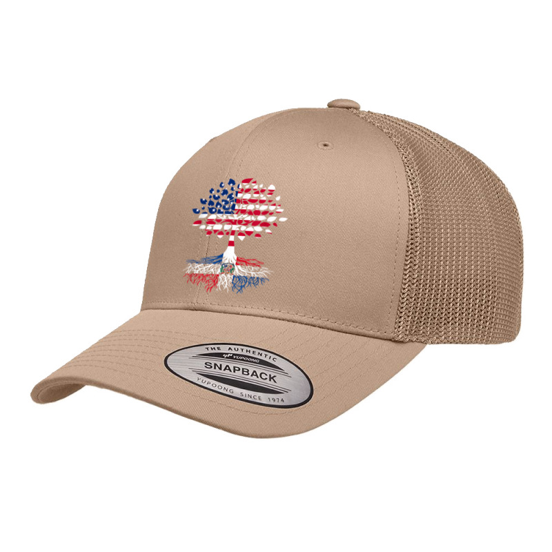 American Flag With Dominican Republic Retro Trucker Cap by pennyWelborn | Artistshot