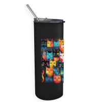 Cats Of The Clans Skinny Tumbler | Artistshot