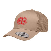 Mens Crusader Knight  Knights Templar Cross T  Badge Retro Trucker Cap | Artistshot