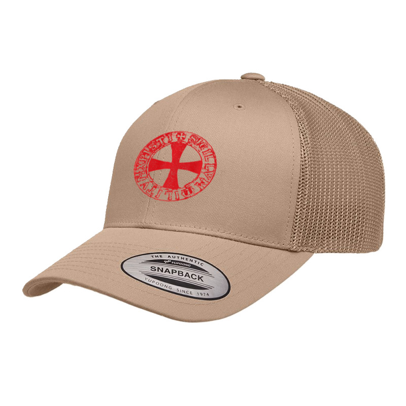 Mens Crusader Knight  Knights Templar Cross T  Badge Retro Trucker Cap | Artistshot