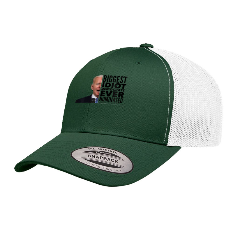 Funny Biggest Idiot Democrats Ever Nominated Anti Joe Biden Zip Hoodie Retro Trucker Cap by cm-arts | Artistshot