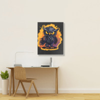 Owl Art Portrait Canvas Print | Artistshot