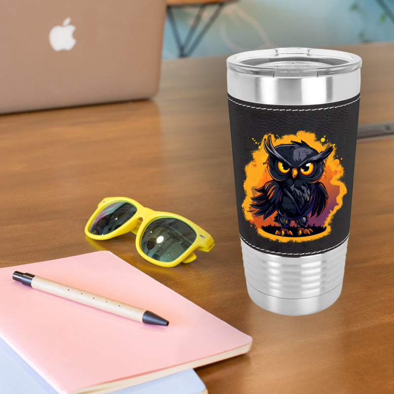 Owl Art Leatherette Tumbler | Artistshot