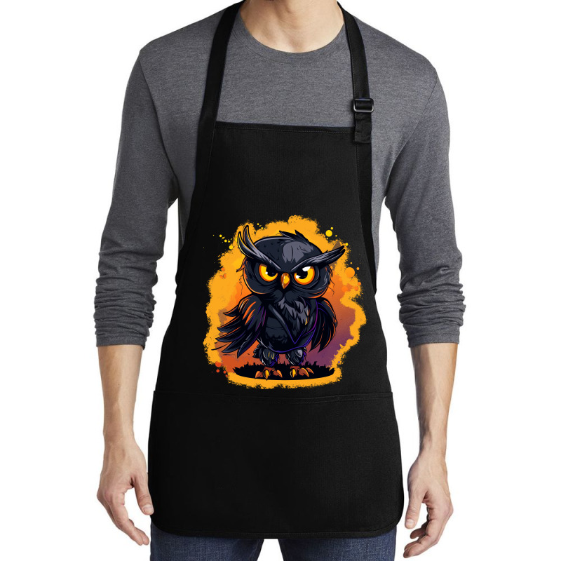 Owl Art Medium-length Apron | Artistshot