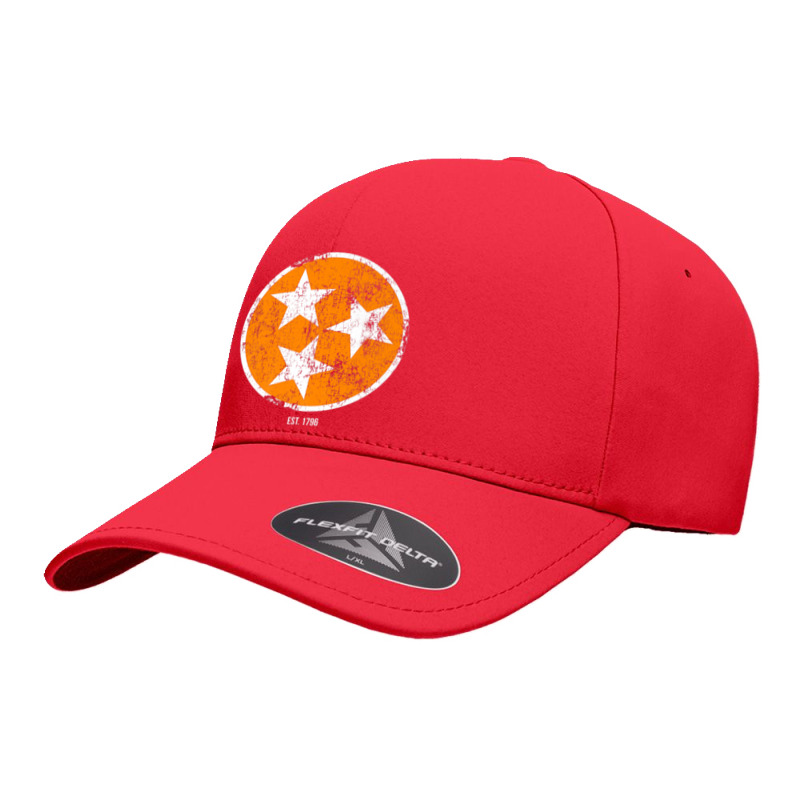 Tennessee Shirt State Flag Orange & White Vintage Est. 1796 Seamless Cap by cm-arts | Artistshot