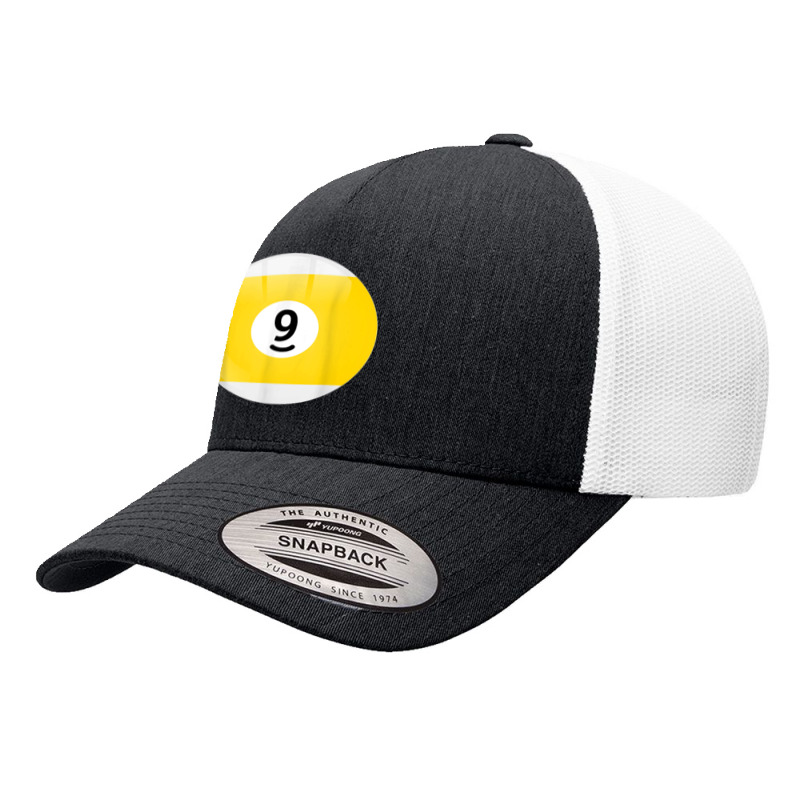 Number 9 Pool Ball Billiard Pool Ball Yupoong Trucker Cap | Artistshot