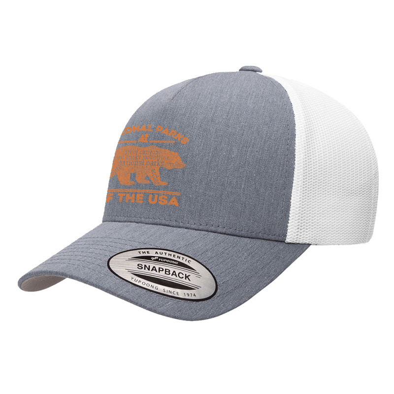 National Parks Bear Hiking Travel Camping Outdoors Retro Usa Yupoong Trucker Cap | Artistshot